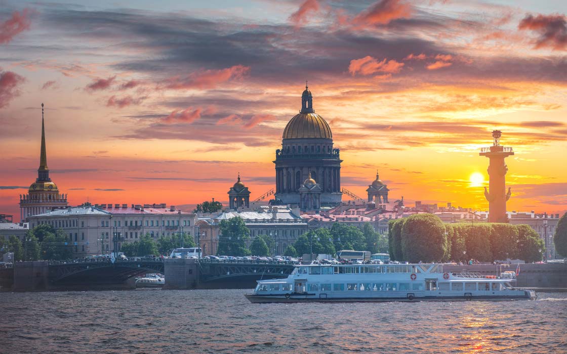 Ausblick auf die Kathedrale von St. Petersburg